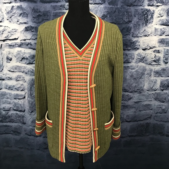 Butt Knit Sweaters - Butt Knit 2Pcs Cardigan/Sweater Set